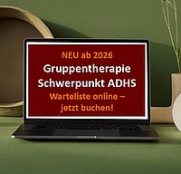 Laptop mit Screenansicht und Info zum neuen Angebot